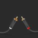 Ugreen AV104 30747 audio cable 2RCA (male) / 2RCA (male) 1m - gray