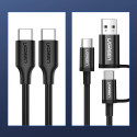 Ugreen US286 USB-C - USB-C 3A 480Mb/s cable 3m - black