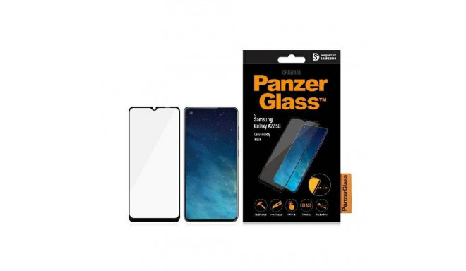 PanzerGlass E2E Regular tempered glass for Samsung Galaxy A22 5G - with black frame