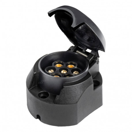 Plastikust 7-pin haagise pistikupesa amio-01258