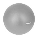 Mini võimlemispall pilateseks ja taastusraviks 25cm käsipumbaga, hall, REBEL ACTIVE