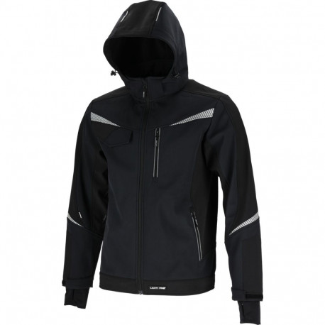Kurtka softshell z kapt. czarna, "2xl", ce, lahti