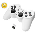 EGG108W Juhtmevaba mängupult PC/PS3 USB Gladiator valge-must