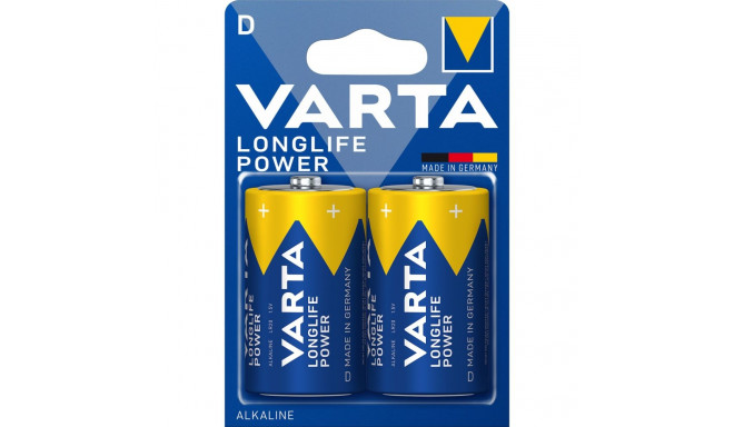 Varta Longlife Power leelispatarei, 2 tk D (LR20) patareid