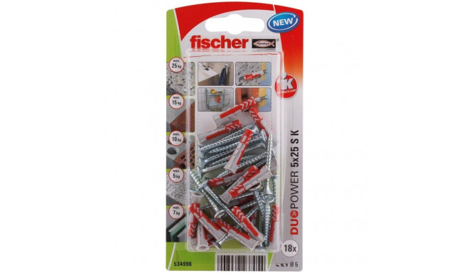FRAME PLUG WITH SCREW 5X25 MM 18PCS