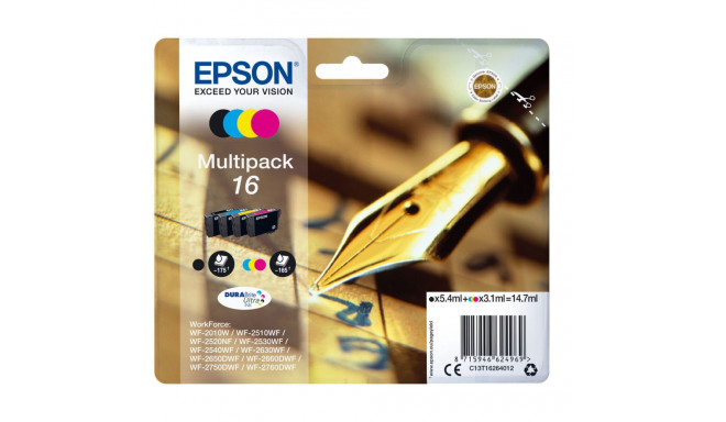 Originaalne Tindikassett Epson Multipack 16 Must