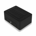 Dock Station Dual Ewent AAACET0186 Dual 2.5"-3.5" USB 3.1 ABS Чёрный