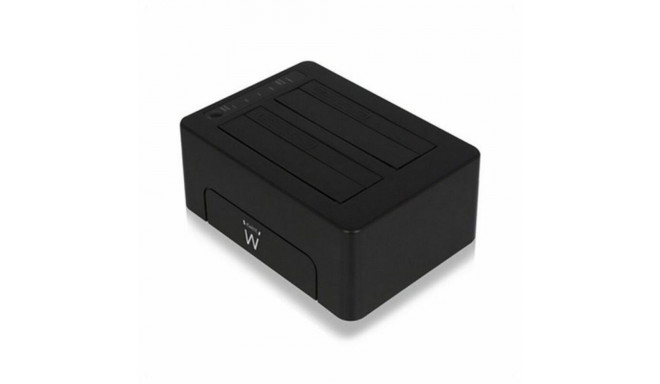 Dock Station Dual Ewent AAACET0186 Dual 2.5"-3.5" USB 3.1 ABS Чёрный