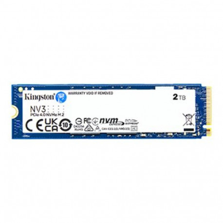 Kingston SSD NV3 2000 GB M.2 2280 SSD PCIe NVMe Gen 4.0 (x4) tahkis-ketas lugemiskiirus 6000 MB/s ki