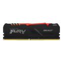 Kingston Fury Beast RGB memory, DDR4, 32 GB, 3200MHz, CL16 (KF432C16BB2A/32)