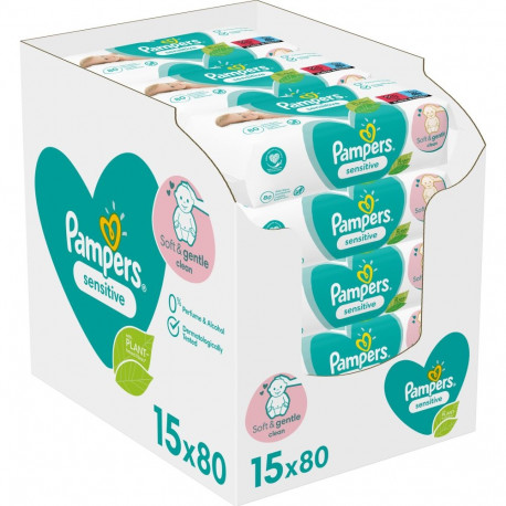 Pampers Sensitive niisked salvrätikud 15x80 tk.