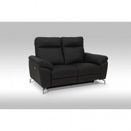 Diivan Selesta 2ne recliner, must nahk