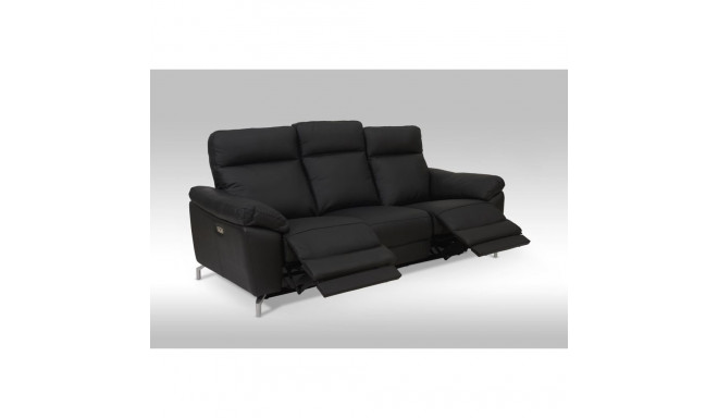 Diivan Selesta 3ne recliner, must nahk