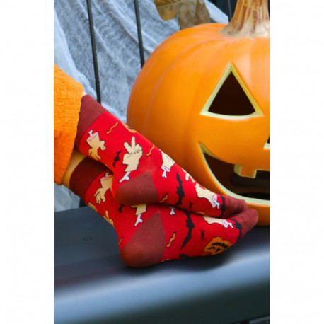 SOKISAHTEL BOOZY punased halloweeni sokid