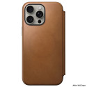 Nomad Modern Leather Folio case for iPhone 15 Pro Max 6,7" english tan