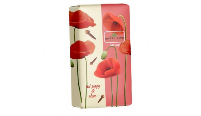 SOAP HAPPY LIFE RED POPPY/CLOVE 180G