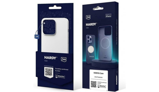 3MK Hardy Case iPhone 15 Pro Max 6.7" hõbedane-valge MagSafe