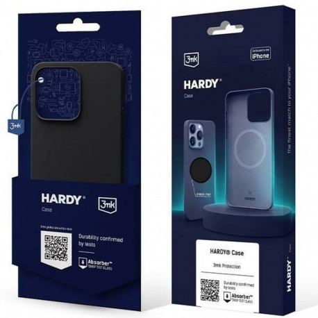 3MK Hardy Case iPhone 15 Plus / 14 Plus 6.7" grafiit/grafiit MagSafe
