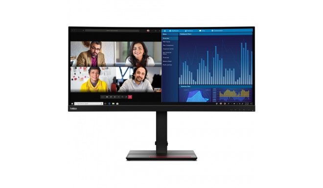 "86,7cm/34"" (3440x1440) Lenovo ThinkVision P34w-20 21:9 UWQHD IPS Curved 4ms 60Hz HDMI DP USB-C Spe