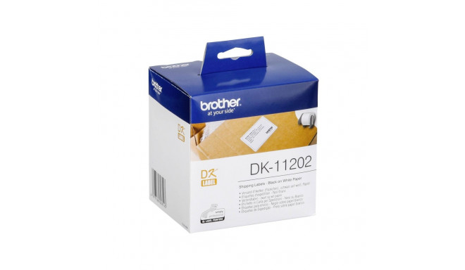 Brother DK-11202 maksikleeps, must/valge, 62 x 100 mm