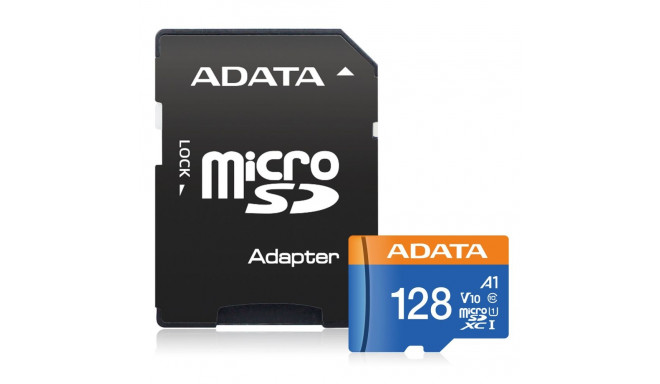 ADATA Premier microSDXC 128GB 100R/25W UHS-I Class 10 A1 V10 + Adapter
