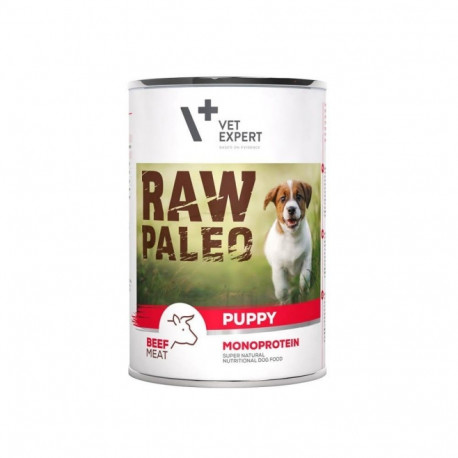 RAW PALEO Puppy monoproteiin veiseliha märgtoit kutsikatele 400 g