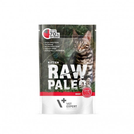 RAW PALEO Kitten kassipoja veiseliha märgtoit 100 g