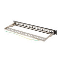 PATCH PANEL BLANK 24 PORT 1U 19" FTP FOR KEYSTONE MODULES BLACK LANBERG