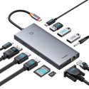 HUB Baseus PortalJoy Series 13in1 USB-C - 2x HDMI / DP / VGA / USB-A 3.1 / USB-C 3.1 / USB-A 2.0 / P