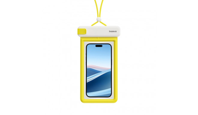 Baseus DeepDive case waterproof IPX8 with 4 layers of seal - white and yellow