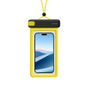 Baseus DeepDive waterproof IPX8 case with 4 layers of seal - black and yellow