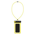 Baseus DeepDive waterproof IPX8 case with 4 layers of seal - black and yellow