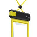 Baseus DeepDive waterproof IPX8 case with 4 layers of seal - black and yellow