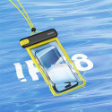 Baseus DeepDive waterproof IPX8 case with 4 layers of seal - black and yellow