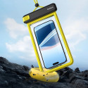 Baseus DeepDive waterproof IPX8 case with 4 layers of seal - black and yellow