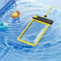 Baseus DeepDive waterproof IPX8 case with 4 layers of seal - black and yellow