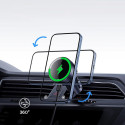 Baseus MagPro BS-CW04 car holder with Qi2.0 15W inductive charger for air vent - black