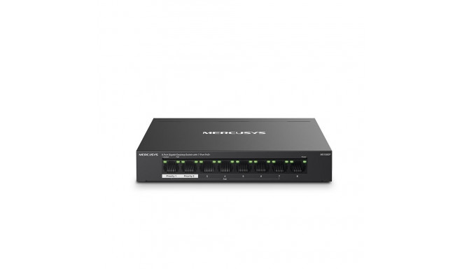 Switch|MERCUSYS|MS108GP|Desktop/pedestal|8x10Base-T / 100Base-TX / 1000Base-T|PoE+ ports 7|MS108GP