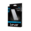 External SSD|LEXAR|E6P|2TB|USB 3.2|Write speed 1000 MBytes/sec|Read speed 1050 MBytes/sec|LPAE06N002