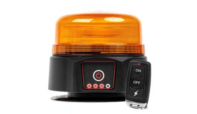 Juhtmevaba LED-hoiatustuli vilkur koos puldiga R65 R10 12V 24V AMiO-03932