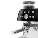 Smeg 50's Style Coffee Machine With Connected Black Grinder (Black)