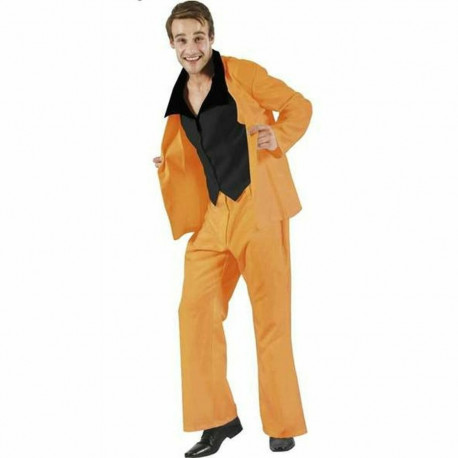 Costume for Adults 70s Orange Disco Music - XL