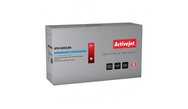 Activejet ATH-6001AN toner (replacement for HP 124A Q6001A, Canon CRG-707C; Premium; 2000 pages; cya