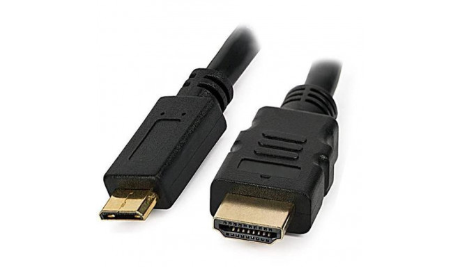 Techly 3m High Speed Cable Mini HDMI to HDMI Male/Male Black ICOC HDMI-B-025