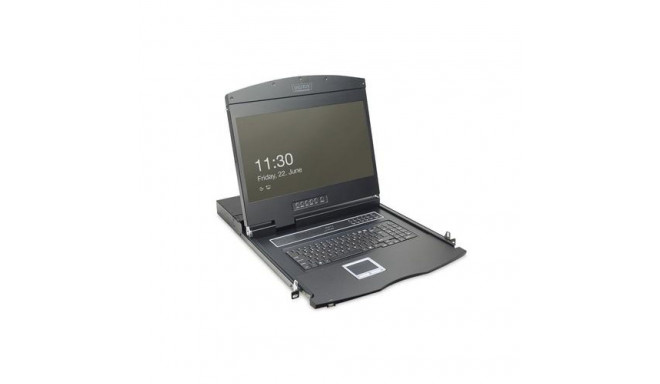 Digitus 19&quot; LCD KVM Console, 1-Port VGA, german Keyboard