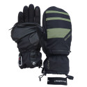 VALLERRET SKADI ZIPPER MITT LRS: GREEN, LIMITED EDITION, XL