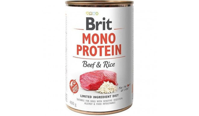 BRIT CARE MONO PROTEIN BEEF F&RICE 400G