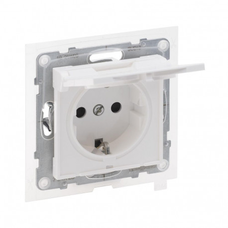 IP44 SOCKET AUTO TERMINALS WHITE