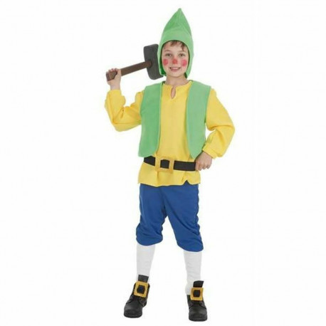 Costume for Children Gnome Yellow (2 Pieces) - 5-7 Years