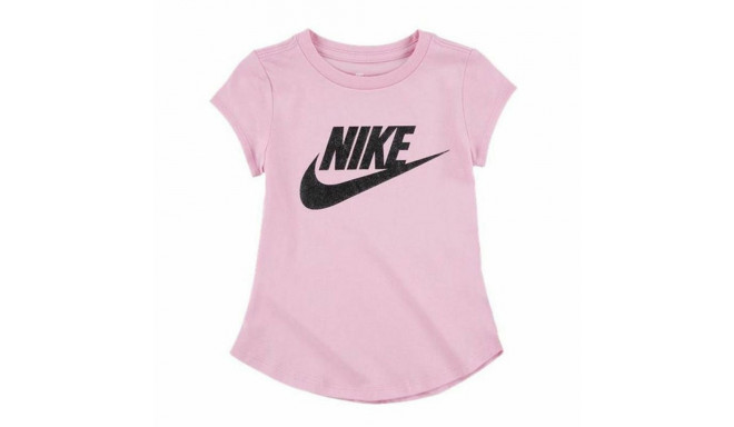 Child's Short Sleeve T-Shirt Nike Futura SS Pink - 18 Months